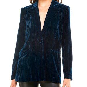 WAYF x Emma Rose Crushed Velvet Blazer XS